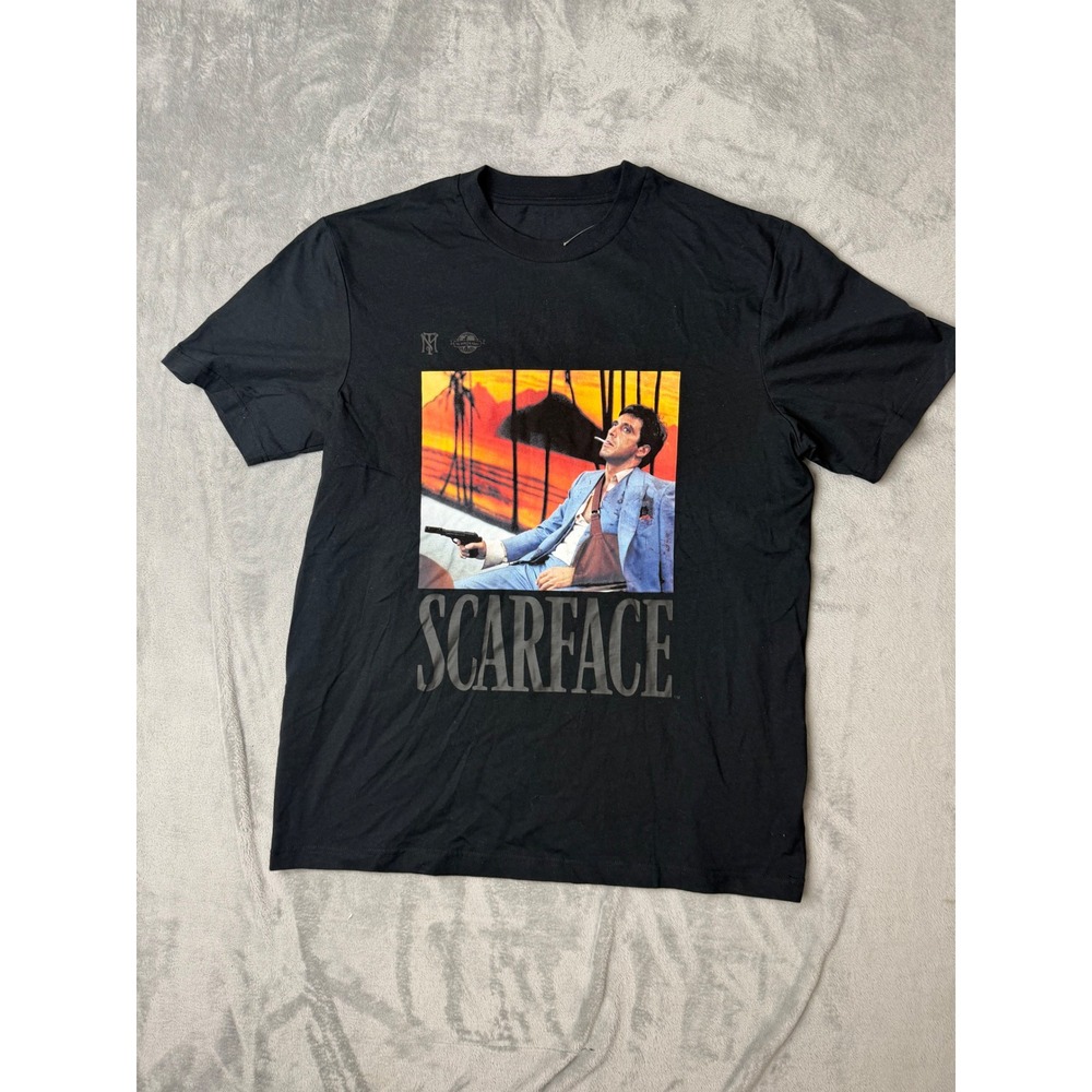 Scarface Graphic Shirt Mens Large Black Tony Montana The World Is Yours Tee
